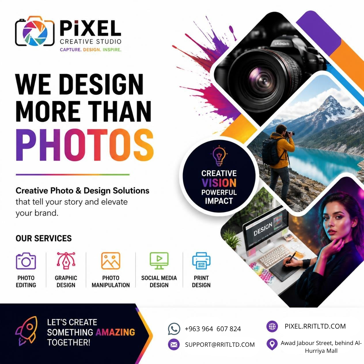 Pixel Creative Studio flyer